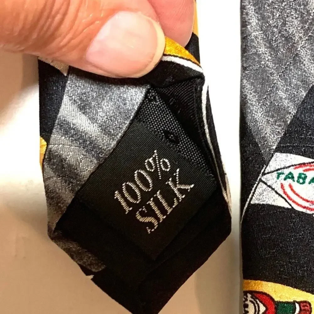 Vintage 90s TABASCO Racing NASCAR Necktie 100% Silk WEMCO Made USA NWT
